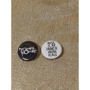 My Chemical Romance Pinback Button, Rock Band, Music Favorite Hiding Place